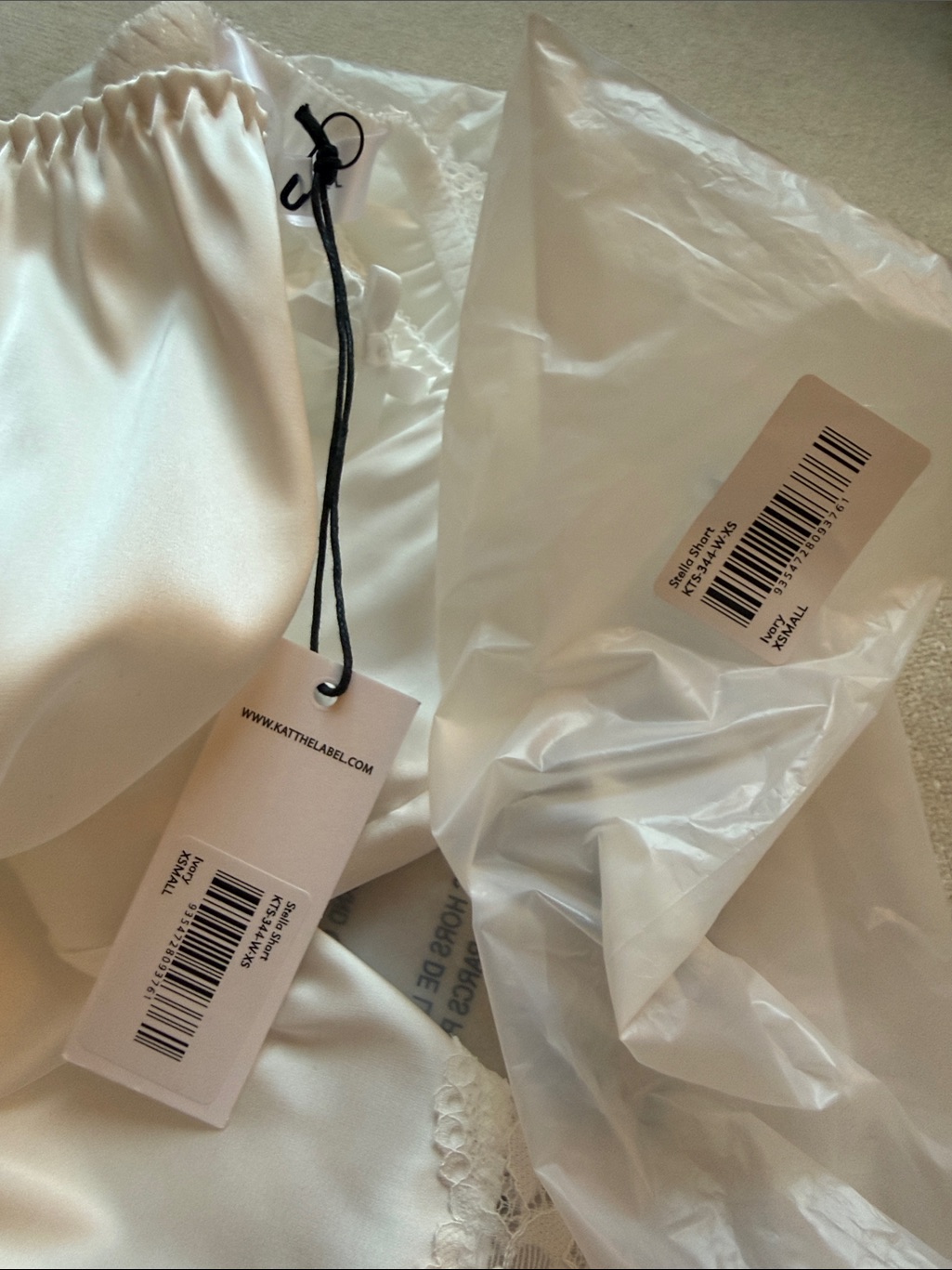 Nwt Kat The Label Stella Short Ivory — image 6 of 8